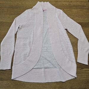 Lilly Pulitzer Light Pink Amalie Cardigan, Size L, GUC